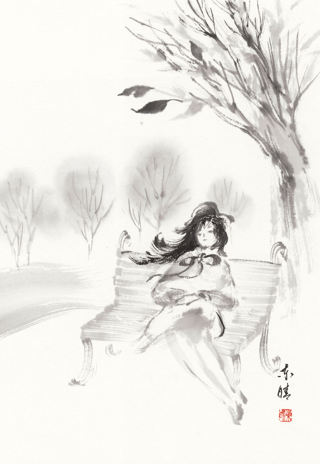 Autumn Wind Writing Its Story